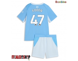 Manchester City Phil Foden #47 Prima Maglia Bambino 2026-27 Manica Corta (+ Pantaloni corti)